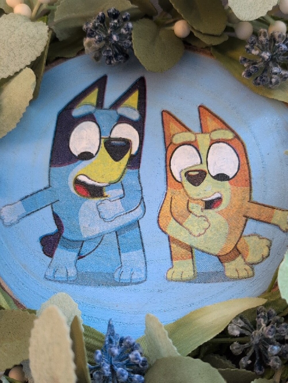 Handmade Bluey Themed Wreath - Picture 2 of 6